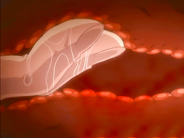 見知らぬおじさんに中出しレイプで犯された爆乳JK…気が狂ってバス停で子宮ザーメン掻きだしオナニースタート！